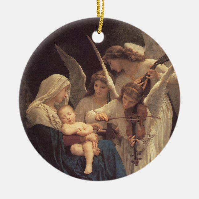 Vierge aux Anges Ceramic Ornament (Front)