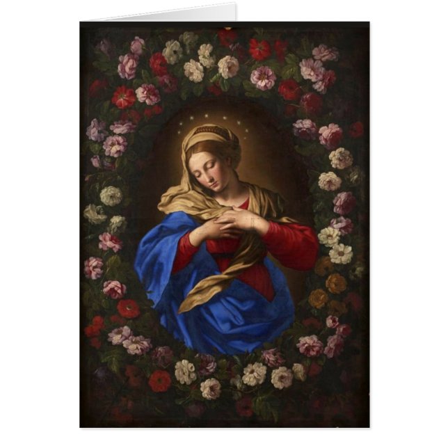 Vierge catholique Marie Roses religieux de la Garl (Devant)