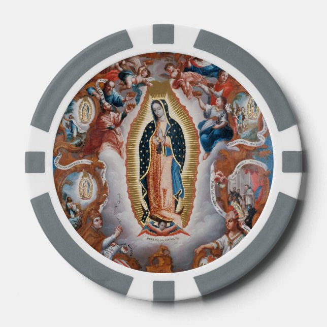 "Vierge de Guadalupe" jetons de poker personnalisé (Recto)
