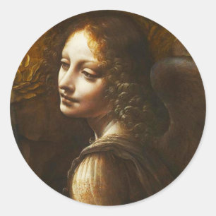 Vierge de Vinci des Rocks Stickers Angel