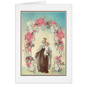 Vierge Marie béni religieux le mont Carmel