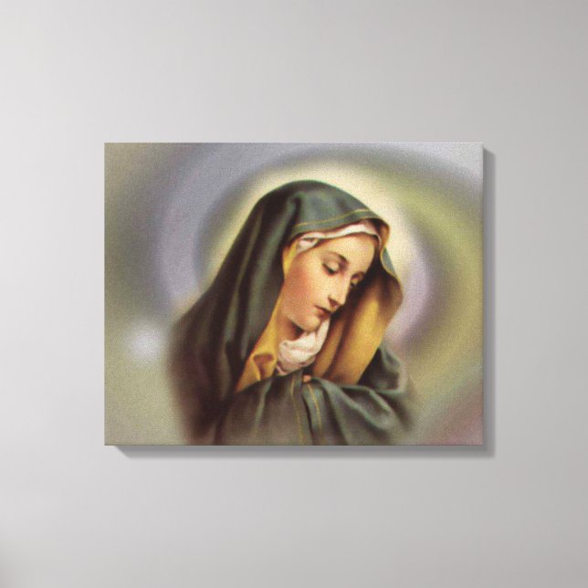 Vierge Marie Bénie Toile Enveloppée (Recto)