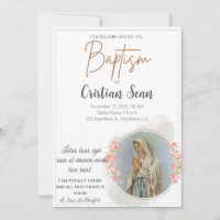 Vierge Marie Invitation au baptême