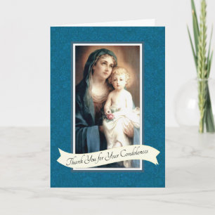 Vierge Marie Jésus Condolence catholique Merci