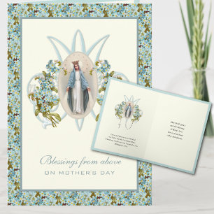 Vierge Marie Jésus Prière catholique Carte religie