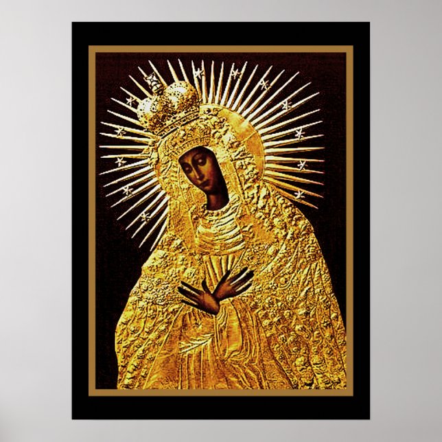 Vierge noire en prière ... Poster (Devant)