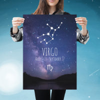 Vierge | Poster personnalisé Zodiac Constellation