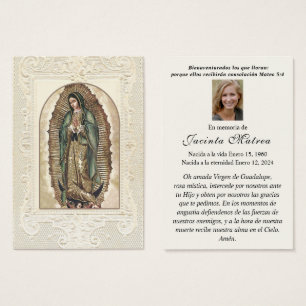 Vierge religieuse Marie Guadalupe Funérailles cath