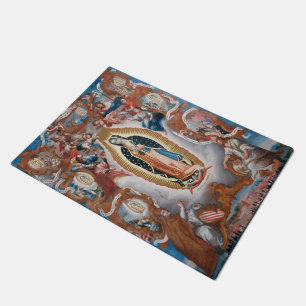 "Vierge tapis de porte d'art de Guadalupe"