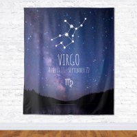 Vierge | Tapisserie d'astrologie personnalisée