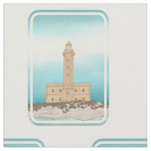 Vieste Lighthouse Italy Fabric