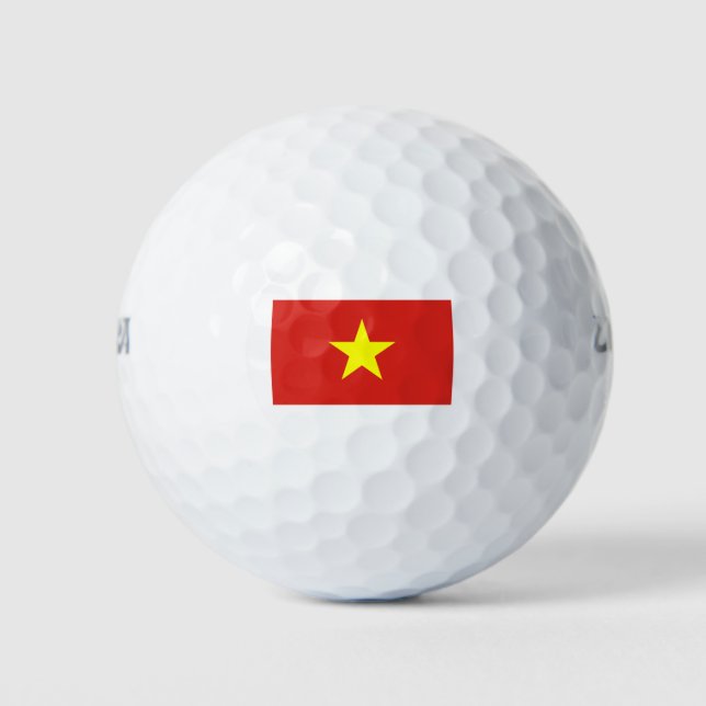 Viet Nam Flag Golf Balls (Front)