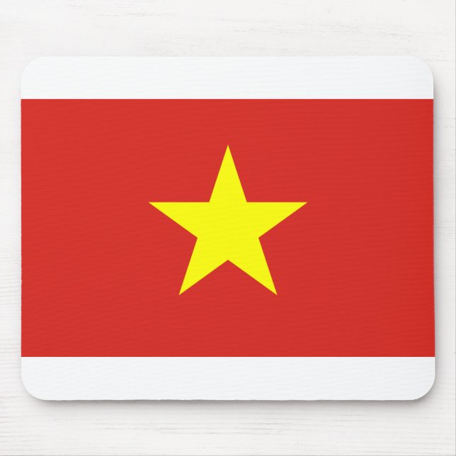 Viet Nam Flag Mouse Pad (Front)