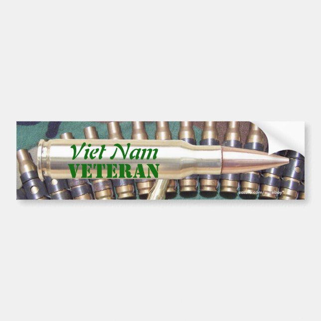 vietnam army vets marines navy air force bumper sticker (Front)