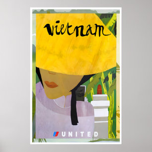 Vietnam Art Vietnamese Print United Travel Poster
