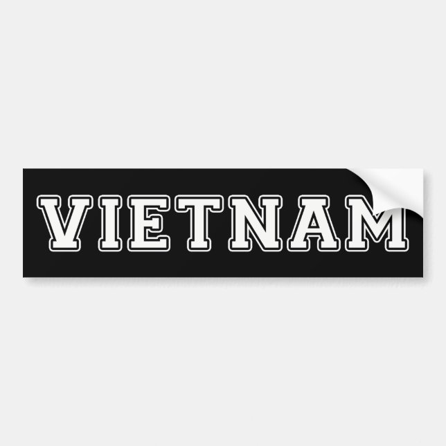 Vietnam Bumper Sticker (Front)