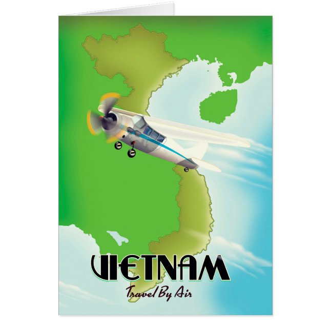 Vietnam by Air vacation print. (Front)