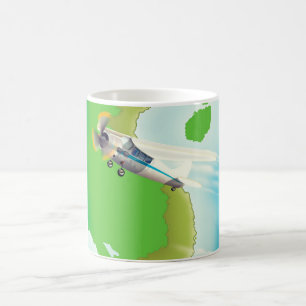 Vietnam by Air vacation print. Coffee Mug