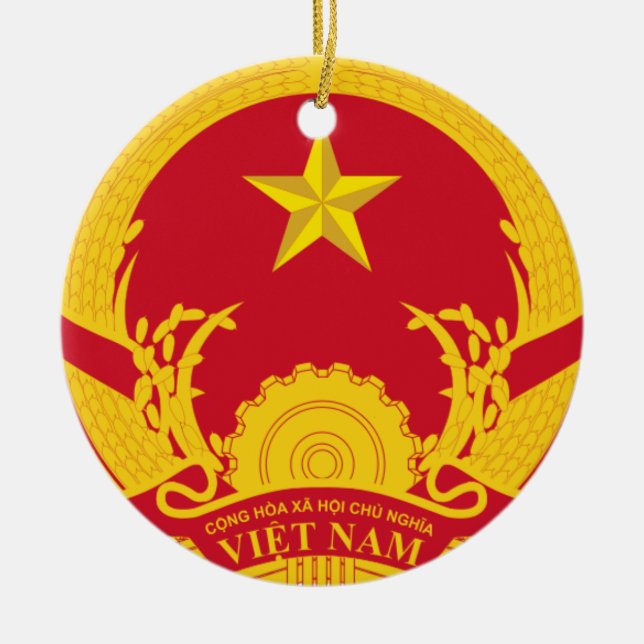 Vietnam* Christmas Tree Ornament (Front)