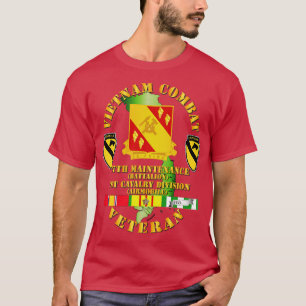 Vietnam Combat Cavalry Veteran w 27th Maint Bn 1st T-Shirt