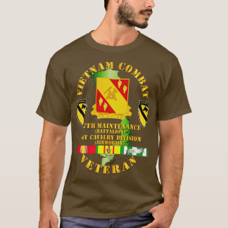 Vietnam Combat Cavalry Veteran w 27th Maint Bn 1st T-Shirt