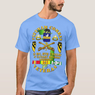 Vietnam Combat Cavalry Veteran w 2Bn 8th Cav COA 1 T-Shirt