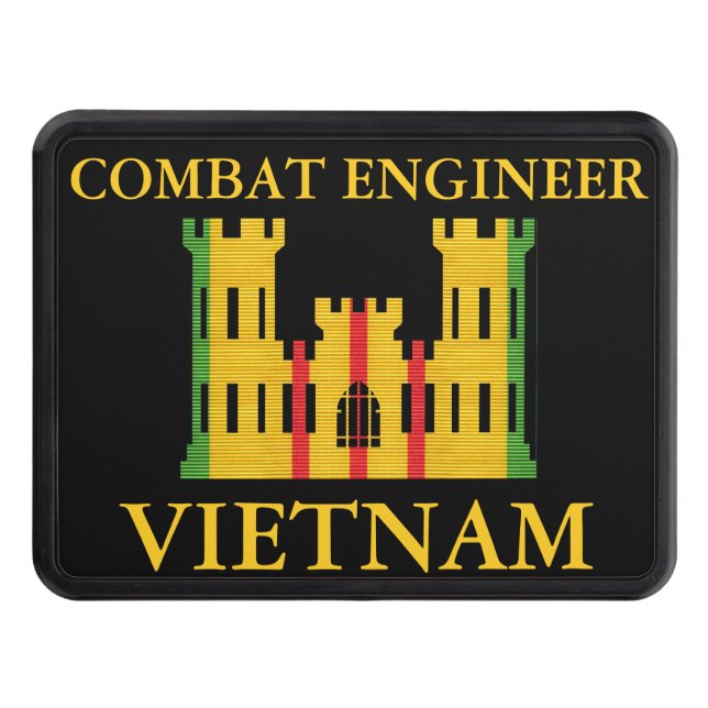 Vietnam Combat Engineer Insignia Hitch Cover (Front)