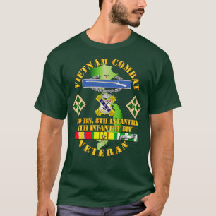 Vietnam Combat Infantry Veteran w 3rd Bn 8th Inf 4 T-Shirt