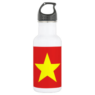 Vietnam Drapeau étoile jaune Bouteille d'eau