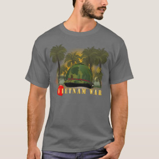 Vietnam Era Helmet Cover MELOVEYOULONGTIME GI w T-Shirt