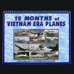 Vietnam Era Planes Calendar<br><div class="desc">Modern U.S. military aircraft -- Vietnam era. Includes Lockheed Starcraft, mcDonnell Voodoo, Lockheed U-2C, Vought F-8K Crusader, many more</div>