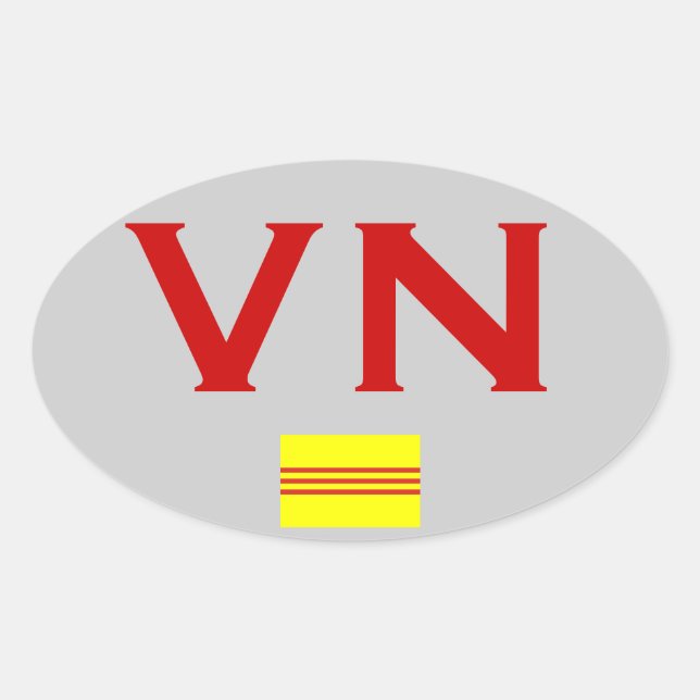 VIETNAM* Euro-Style Bumper Sticker (Front)