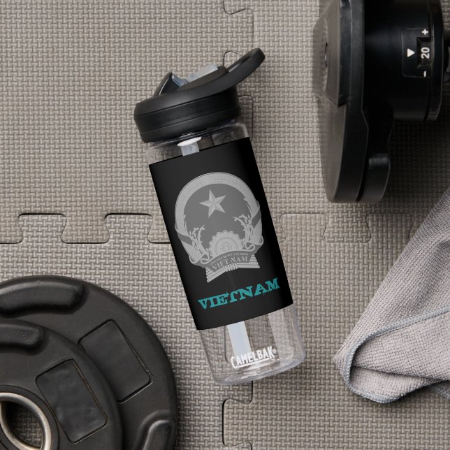 Vietnam Fitness & Vietnamese coat of arms / flag Water Bottle (Gym)