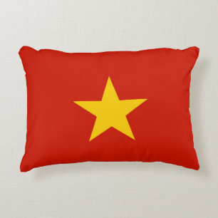 Vietnam flag accent pillow