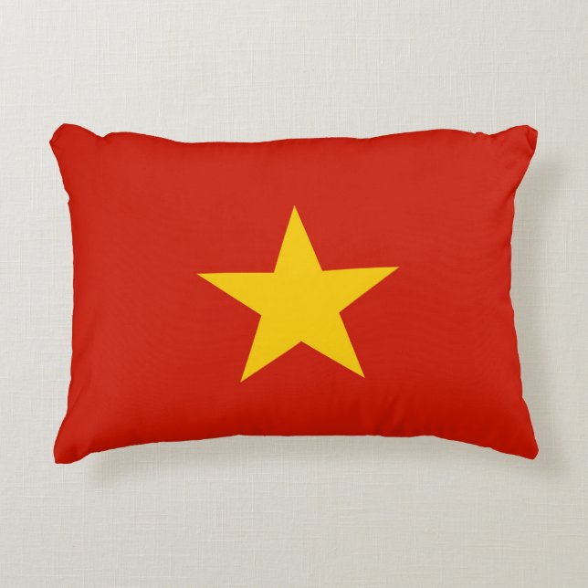 Vietnam flag accent pillow (Front)