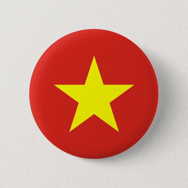 Vietnam Flag Button (Front)