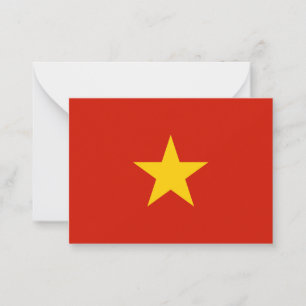 Vietnam flag card