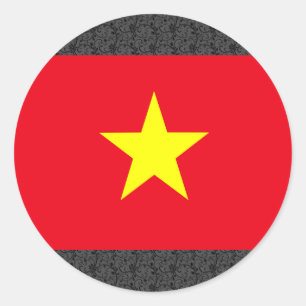 Vietnam Flag Classic Round Sticker
