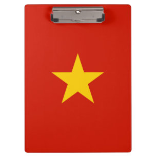 Vietnam flag clipboard