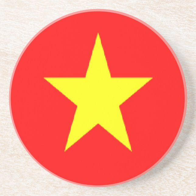 vietnam flag coaster (Front)