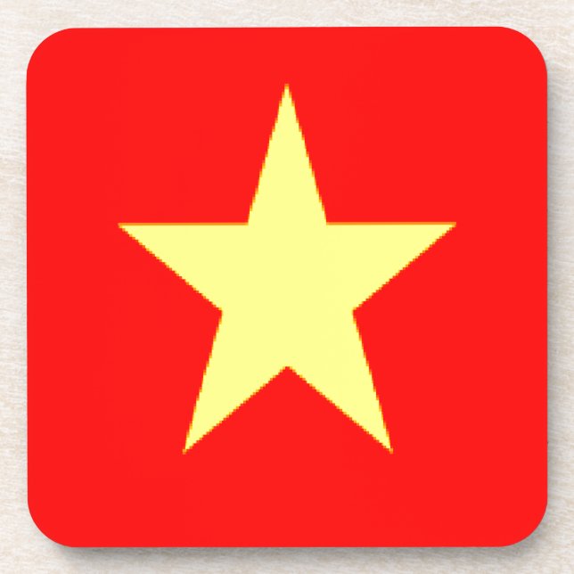 vietnam flag coaster (Front)
