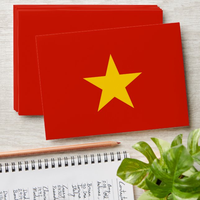 Vietnam flag envelope (Stacked)