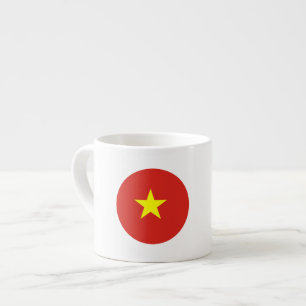 Vietnam flag espresso cup