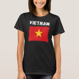 Vietnam Flag Holiday Vintage Grunge Vietnamese Fla T-Shirt