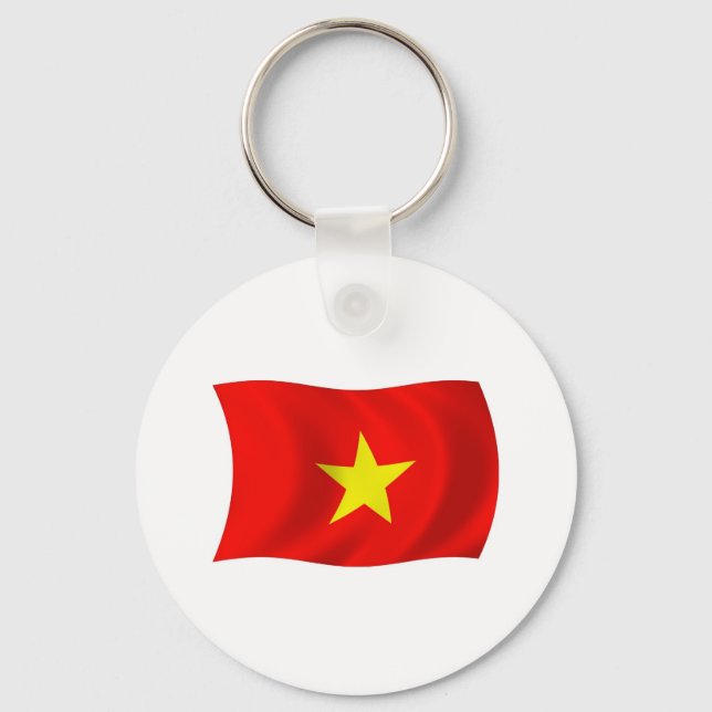 Vietnam Flag Keychain (Front)