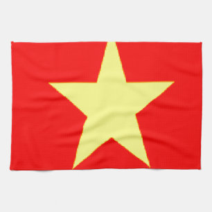 vietnam flag kitchen towel