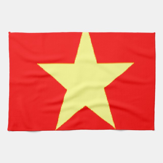 vietnam flag kitchen towel (Horizontal)