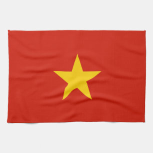 Vietnam flag kitchen towel