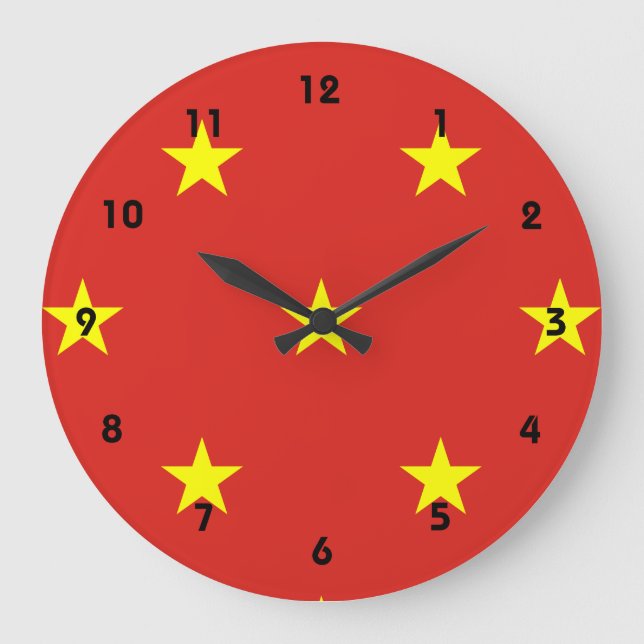 vietnam flag large clock (Front)