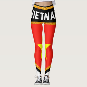 Vietnam Flag Leggings